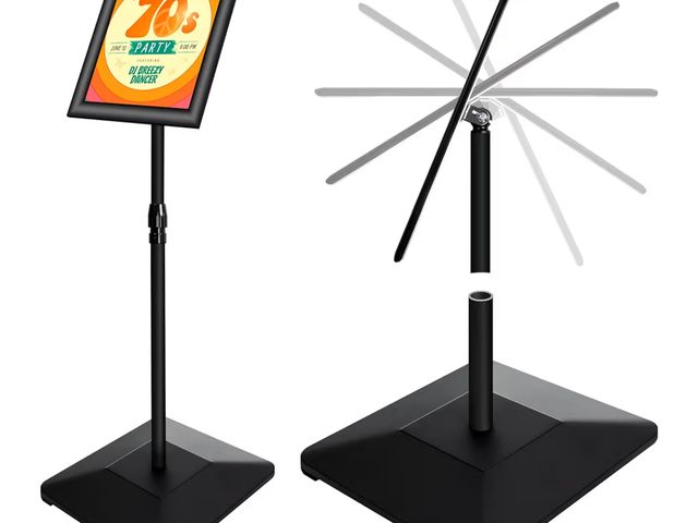 Lot 96-181215 - VAIIGO
4.3
4.3 out of 5 stars
(53)
8.5"x11" Pedestal Poster Holder Stand with Heavy Duty Solid Steel...