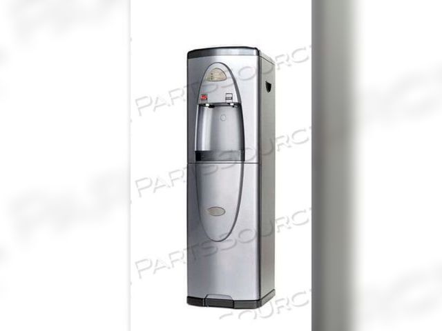 Lot 96-211121 - GLOBAL WATER STANDING WATER COOLER, 4-STAGE REVERSE OSMOSISm SYSTEM by Quench MSRP $560.99 Used Unte...