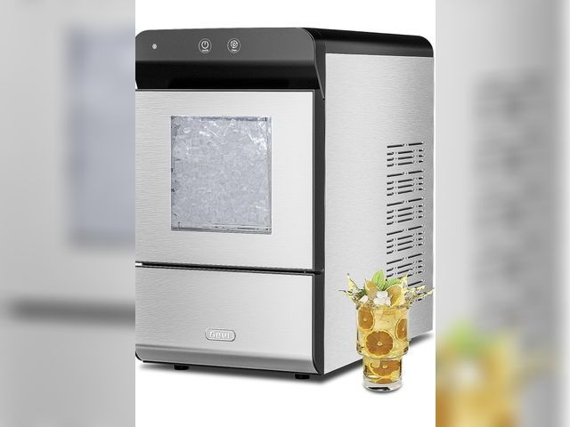 Lot 96-211725 - Gevi V2.0 Countertop Gemi Nugget Ice Maker with Viewing Window | Self-Cleaning Pebble Ice Machine | ...