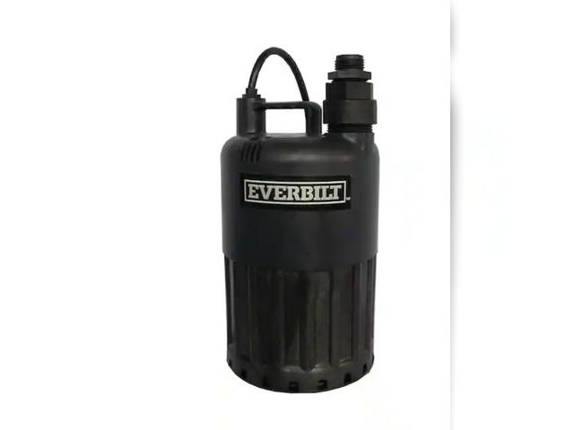 Lot 96-162682 - Everbilt
1/2 HP Waterfall Submersible Utility Pump
Used Untested