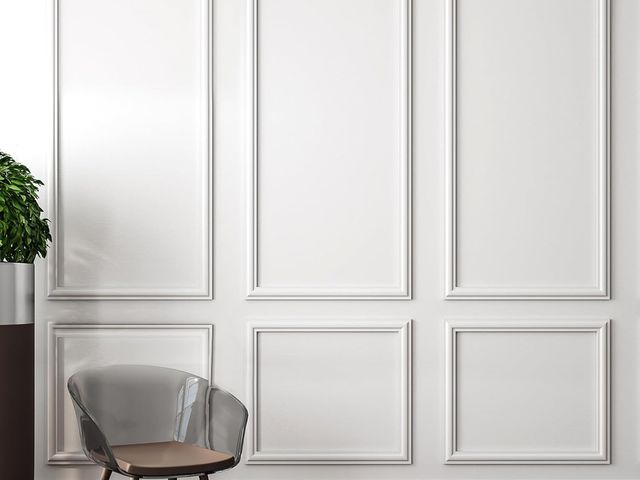 Lot 96-212245 - Peel and Stick Wall Molding Kit, 3D Premade Accent Molding Wainscoting Panel for Interior Wall Mould...