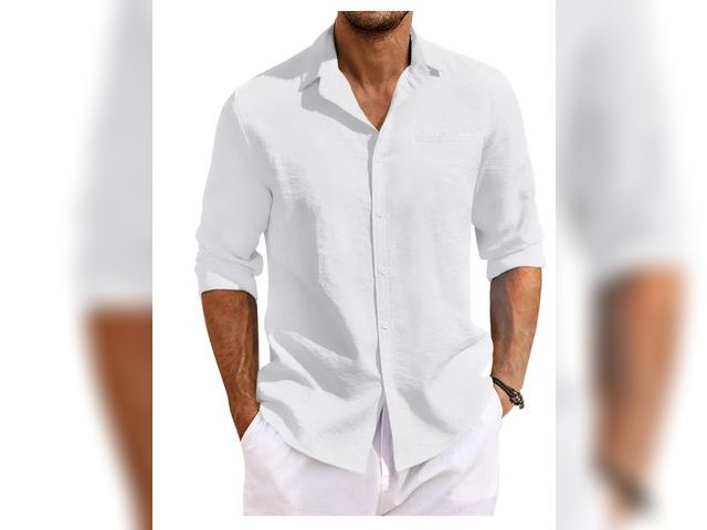 Lot 96-166514 - Thrilos Men Dress Shirts Long Sleeve Button Up Shirt Casual Regular Fit Shirts with Pocket Size 3XL
...