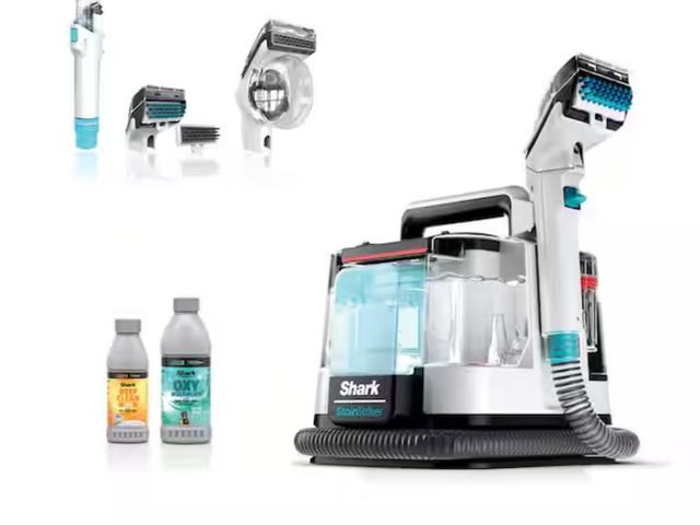 Lot 96-159850 - Shark StainStriker Portable Corded Upholstery, Car, Rug and Carpet Cleaner with Spot and Pet Odor Re...