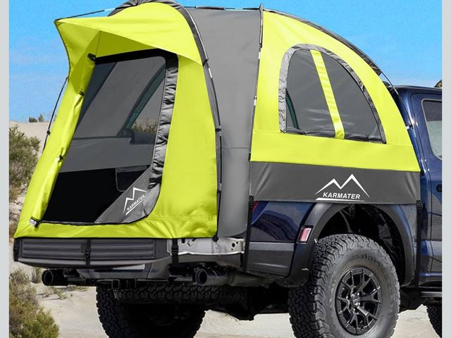 Truck Bed Tent, Pickup Truck Tent For 5.5-6.5 FT Truck Bed, Waterproof PU4000mm Double Layer, 2 Person Portable Truck Bed Tent With Rainfly For - View #13