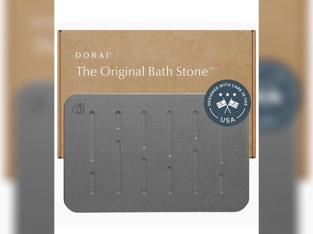 Lot 96-164320 - Dorai Home Bath Stone – Luxury Quick-Drying Stone Bath Mat, Non-Slip Surface, Rubberized Bottom Pad,...
