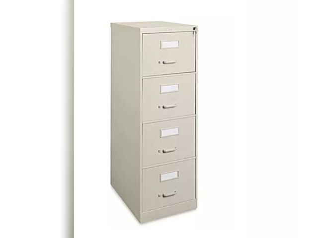 Lot 96-172178 - Vertical File Cabinet - Legal, 4 Drawer, Tan
New
Msrp $430
May have small dent from shipping top loo...