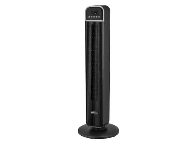 Lot 96-163303 - Hampton Bay
36 in. 4-Speed Oscillating Tower Fan in Black with Remote Control and Easy Carry Handle
...