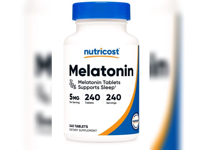 Lot 96-230719 - Nutricost Melatonin 5mg, 240 Tablets - 5mg Per Serving, Non-GMO, Gluten Free Dietary Supplement New ...