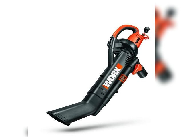 Lot 96-172639 - WORX WG509 Corded Electric TriVac Blower/Mulcher/Vacuum &amp; Impellar Bag and Strap MSRP $109.99 Ne...