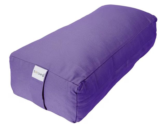 Lot 96-177824 - Sol Living Yoga Bolster Pillow Rectangular Meditation Cushion Cotton Meditation Accessories for Rest...