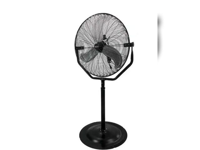 Lot 96-166397 - Commercial Electric
30 in. 3-Speeds High Velocity Tilting Pedestal Fan with Adjustable Height in Bla...