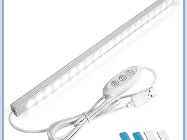 Lot 96-191338 - RGB Light Bar with Color Memory &amp; Dimmable Brightness for Monitor/Desk, Under Cabinet Lights wit...