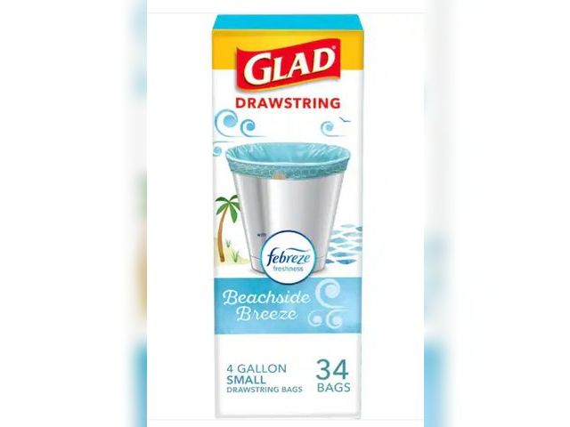 Lot 96-163093 - Glad
4 Gal OdorShield Febreze Beachside Breeze Small Drawstring Trash Bags (34-Count)
New