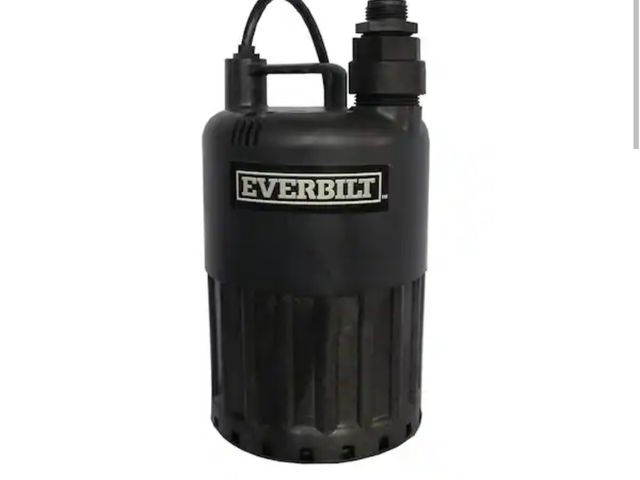 Lot 96-212043 - Everbilt

1/2 HP Waterfall Submersible Utility Pump Used untested MSRP $219
