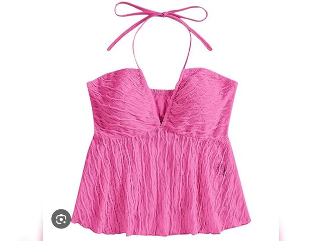 Lot 96-192008 - Rose Pink Halter Top 
Size 36 
Appears Unused