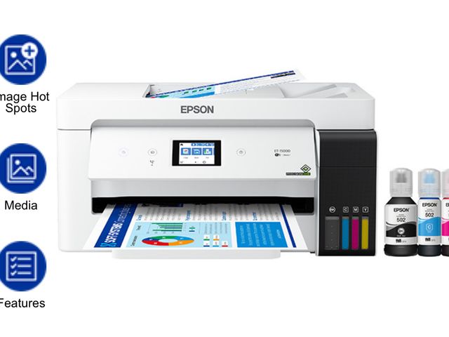 Lot 96-183802 - EcoTank ET-15000 All-in-One Cartridge-Free Supertank Printer
used untested 
MSRP $699.99