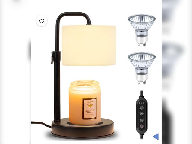 Lot 96-230882 - DAYBETTER Candle Warmer Lamp with Timer, Dimmable, Adjustable Height Wax Warmer Lamp with 2*50W Bulb...