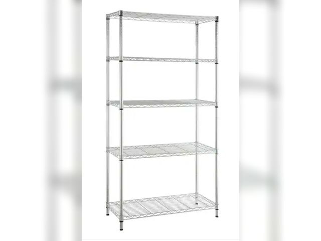 Lot 96-212119 - HDX
5-Tier Commercial Grade Heavy Duty Steel Wire Shelving Unit in Chrome (48 in. W x 72 in. H x 18 ...