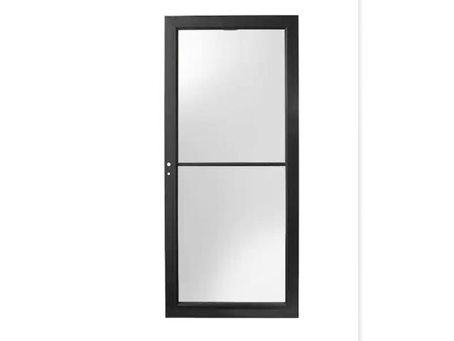 Lot 96-162171 - Andersen
3000 Series 36 in. x 80 in. Black Left-Hand/Outswing Full View Retractable Aluminum Storm D...