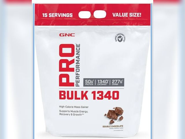 Lot 96-174392 - GNC Pro Performance Bulk 1340 Mass Gainer Protein Powder, 50g, 1340 Calories, Gluten Free, Banned Su...