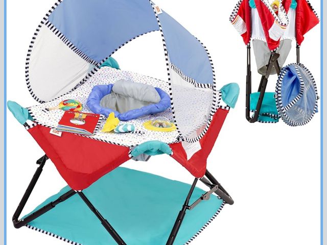 Lot 96-181120 - Bright Starts Pop 'N Jump Portable Activity Jumper, Indoor/Outdoor Use, Sweet Treats with 4 Sensory ...