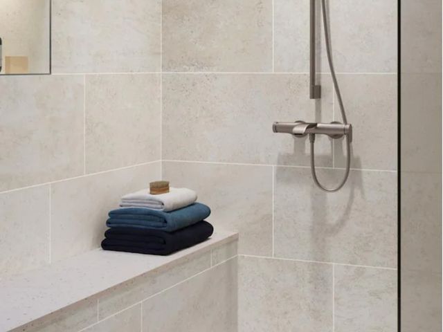 Lot 96-212106 - 77.5 sq ft of Corso Italia
Alpe Limestone Beige Matte 12 in. x 24 in. Stone Look Porcelain Floor and...