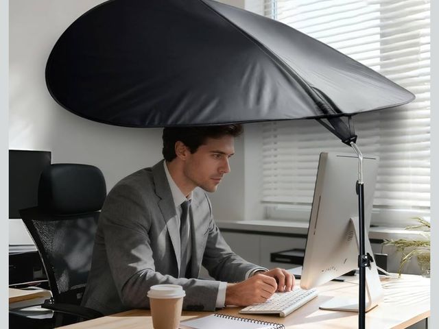 Lot 96-188264 - Office Cubicle Desk Shade Anti-Glare Cover Light Sensitive Professionals Cubicle Light Blocker for W...