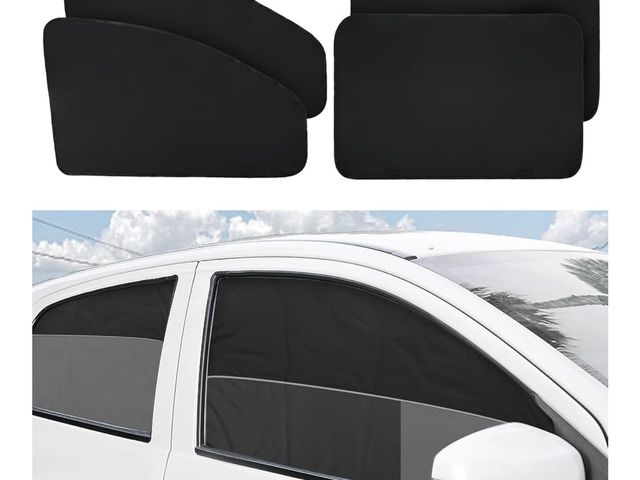 Lot 96-164055 - XCBYT Car Window Shades - 4 Pack Car Priavcy Curtains - Side Window Sun Shades for Baby - 99% Light ...