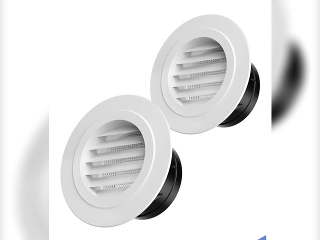 Lot 96-191190 - Soffit Vents 4 Inch, Hon&amp;Guan Soffit Exhaust Vent Exterior Round Vent Cover with Built-in a Fly ...