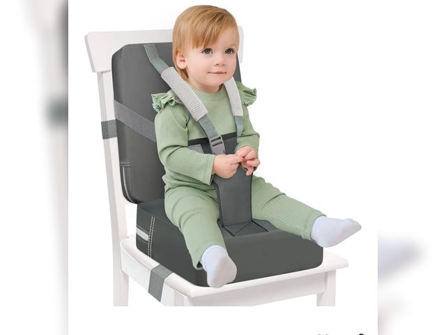 Lot 96-170463 - Toddler Booster Seat for Kitchen Chair &amp; Dining Table – Waterproof PU Foam Cushion with Backrest...