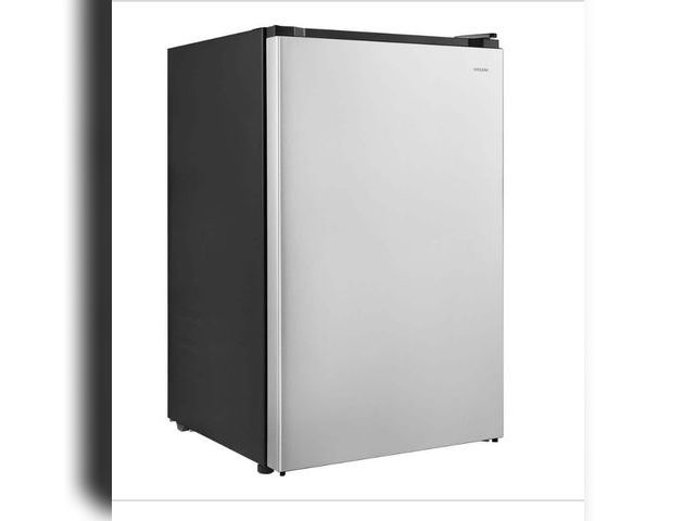 Lot 96-175333 - Vissani 4.3 cu. ft. Mini Refrigerator in Stainless Steel, ENERGY STAR MSRP $229 New