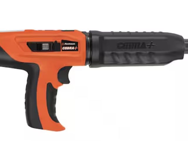 Lot 96-211106 - Ramset Cobra Plus 0.27 Caliber Semi-Automatic Powder Actuated Tool (PAT) with Silencer appears light...