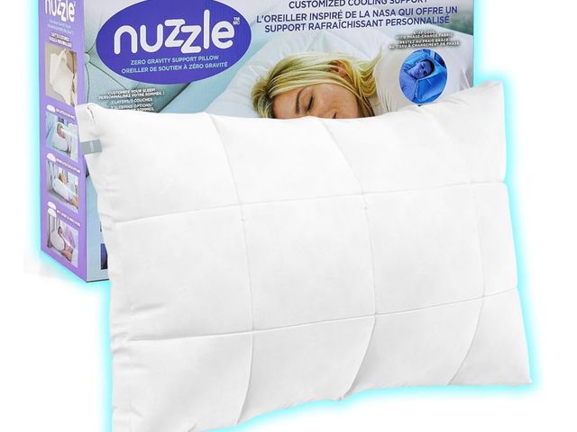 Lot 96-171317 - Nuzzle Cooling Adjustable Pillow for Adult Sleeping, Luxury Standard Size Bed Pillow Hotel Collectio...