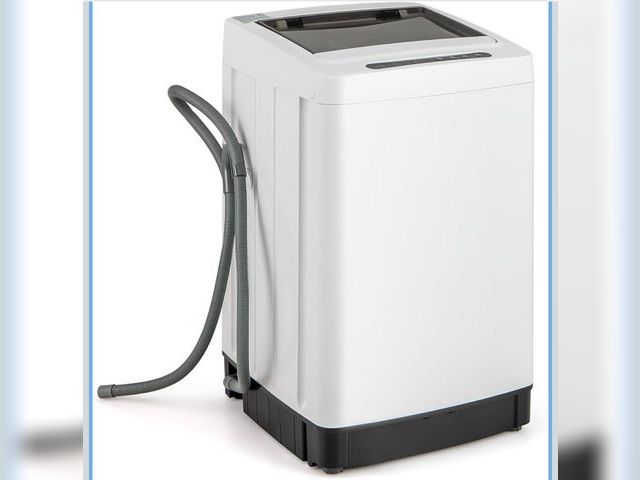 Lot 96-197279 - COSTWAY Portable Washing Machine, 11 LBS Full Automatic Portable Washer with 8 Modes, 10 Water Level...