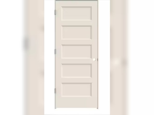 Lot 96-174354 - JELD-WEN 32 in. x 80 in. Conmore Primed Right-Hand Smooth Molded Composite Single Prehung Interior D...