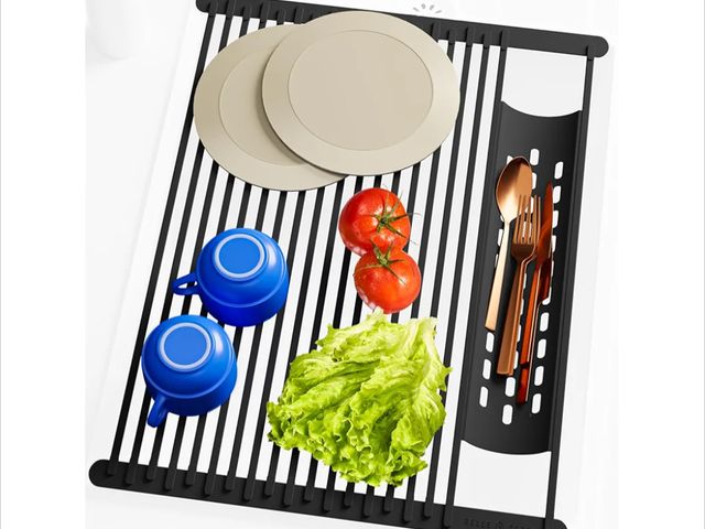 Lot 96-170180 - Large Dish Drying Rack for Kitchen Sink - Over Sink Dish Drying Rack to Dry Dishes &amp; Drain Items...