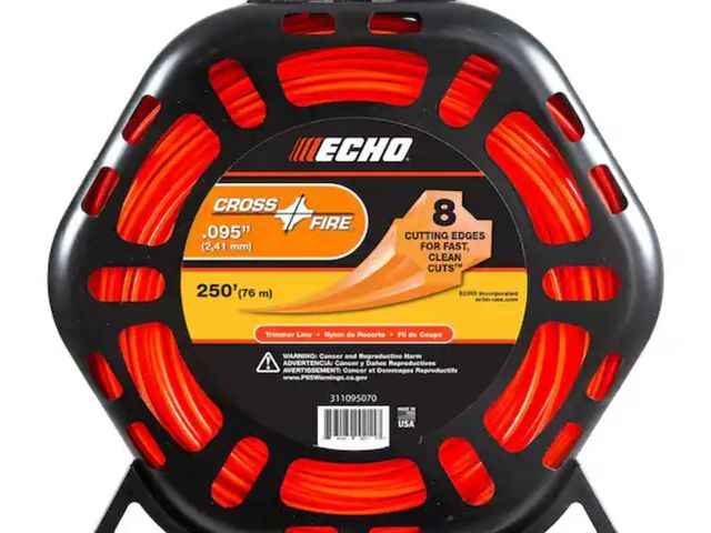 Lot 96-163077 - ECHO
.095" Cross-Fire Trimmer Line (250 ft.) Large Clam
New