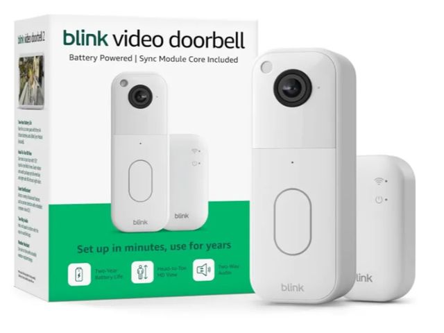 Lot 96-191867 - Blink Video Doorbell (newest model) – Head-to-toe HD view, two-year battery life, and simple setup. ...