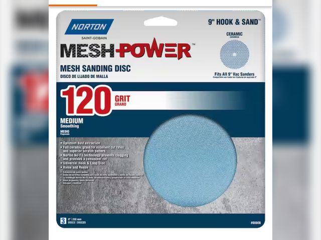 Lot 96-162721 - Lot of 28 Norton 9 in. Drywall Sanding Discs Ceramic 120g New