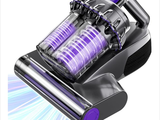 Lot 96-166826 - 600W Mattress Vacuum Cleaner, 16Kpa Bed Vacuum Vleaner 253.7nm UV-C Light, 145°F Heat, HEPA Filter &...