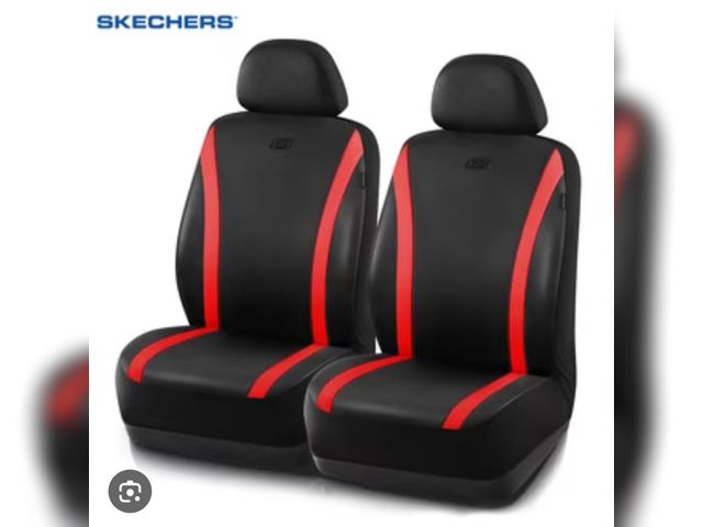 Lot 96-233046 - Sketchers 3pc Memory Foam Car Seat Cover Exact model may vary from stock photo!!!  Open box  Appears...
