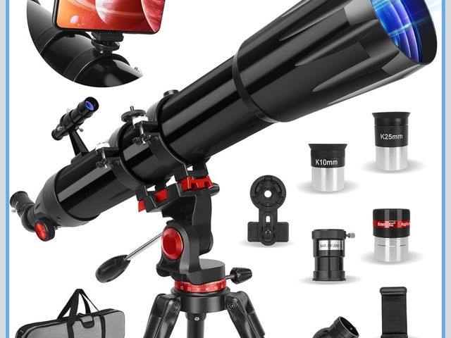 Lot 96-173870 - Telescope,Telescope for Adults High Powered, 90mm Aperture 900mm Professional Refractor Telescopes f...