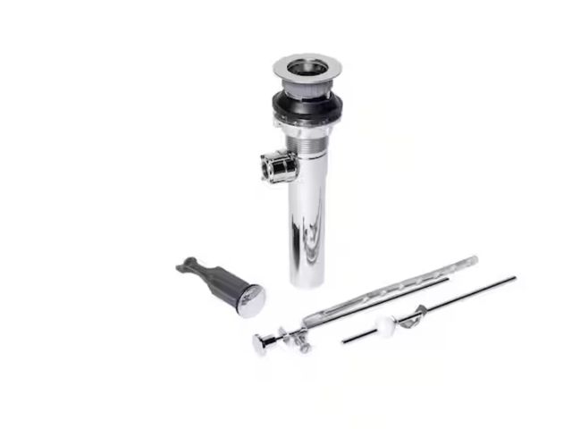 Lot 96-162811 - Oatey
1-1/4 in. Chrome-Plated Plastic Sink Drain Pop-Up Drain Assembly

Appears unused , possibly mi...