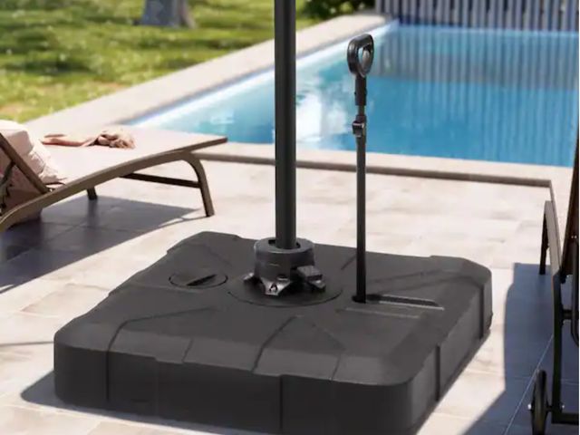 Lot 96-165960 - Crestlive Products
300 lb. HDPE Patio Umbrella Base in Black with Wheels and Metal Pull-Rod
New 
Msr...