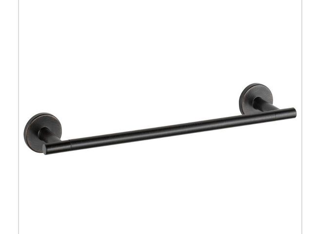 Lot 96-166877 - Delta Trinsic 12 in. Wall Mount Towel Bar Bath Hardware Accessory in Venetian Bronze New