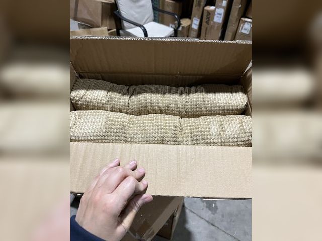 Lot 96-190602 - Arlee Chair Cushions for Dining Chairs, Set of 2 - Memory Foam Chair Pads, Non-Skid Backing - Durabl...