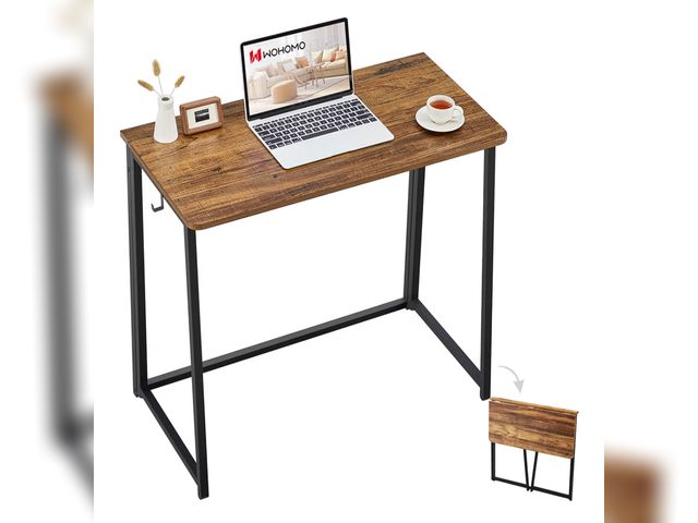 Lot 96-177480 - Folding Desk for Small Spaces, 31.5 Inch Foldable Computer Desks, Small Desk for Home Office, Study,...