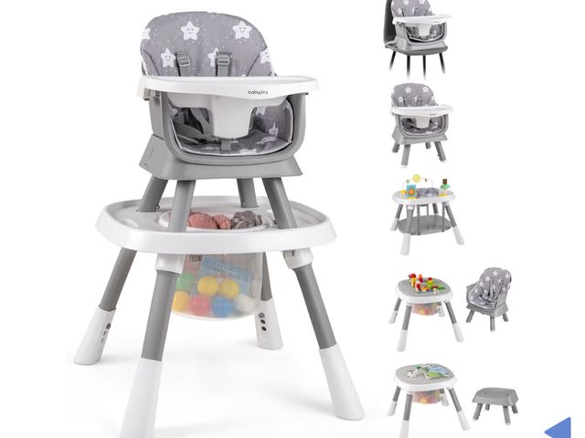 Lot 96-192380 - BABY JOY 16 in 1 High Chair, Convertible Baby Highchair for Babies and Toddlers with Activity Center...