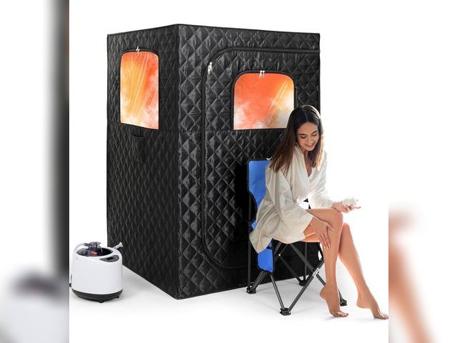 Lot 96-176540 - Upgraded Version Portable Sauna for Home Full Body Personal Sauna Steam Sauna Tent at Home Spa with ...