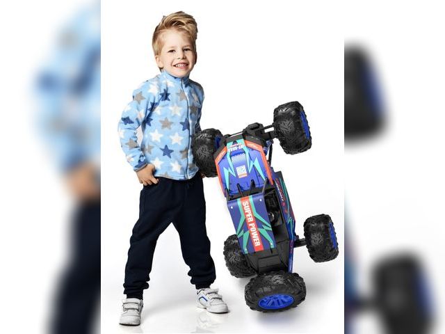 Lot 96-163906 - DEERC Large 1:8 Scale Upgraded Monster Truck Remote Control Car for Adults Boys, Off Road RC Cars wi...